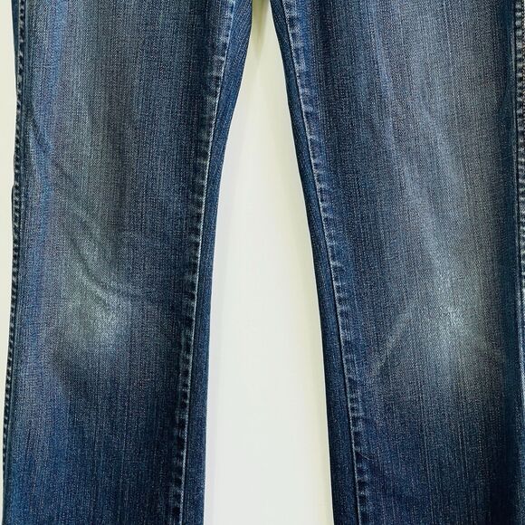 Seven For All Mankind 7FAMK Kate Rainbow Point Straight Leg Jeans Womens 30 - Picture 3 of 11